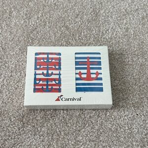 ❤️4/$10❤️Carnival Nautical Anchor Playing Cards – Blue & Red